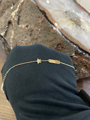 Bracciale in oro 18 Kt con targa 10317-700-140