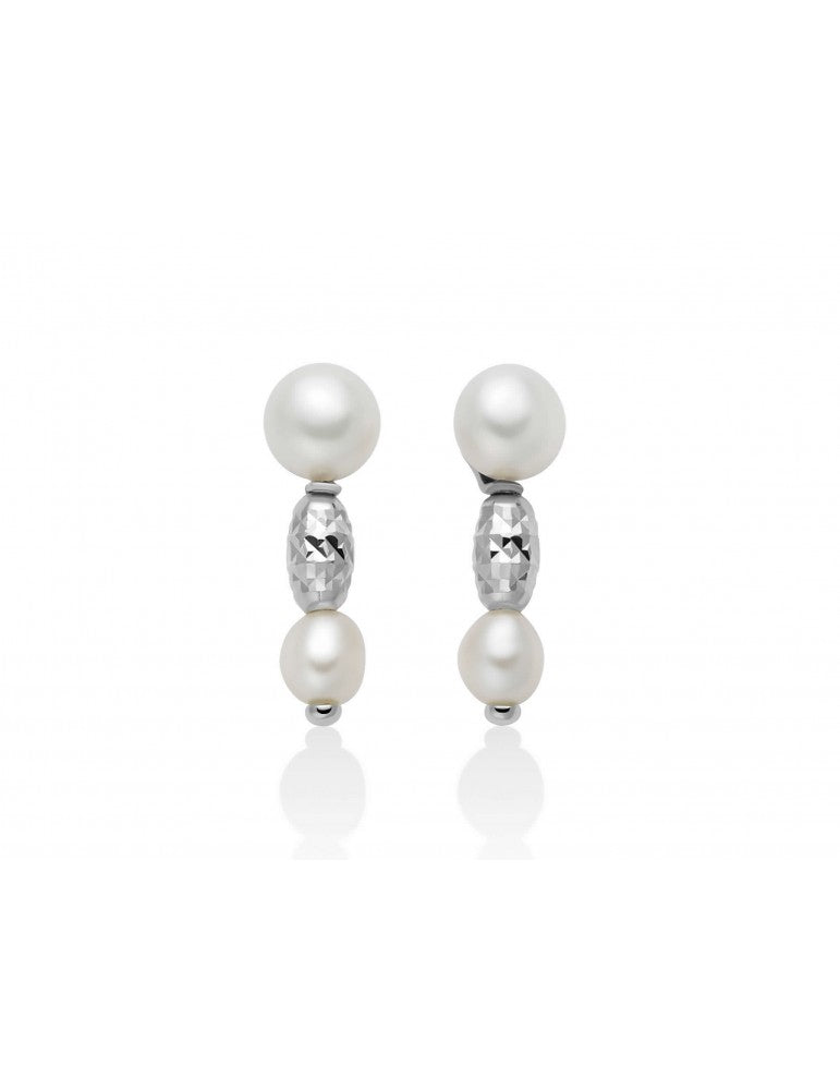 Orecchini donna Miluna in Argento 925 e perle PER2794B