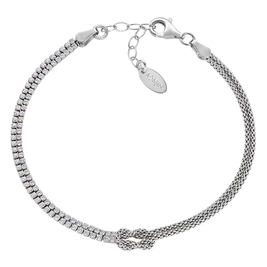 Bracciale donna Amen in Argento 925 Nodo d’Amore BRNOAMBBZ16