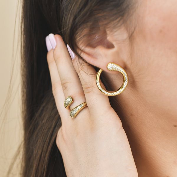 Anello donna Boccadamo contrarié color oro giallo KAN015D