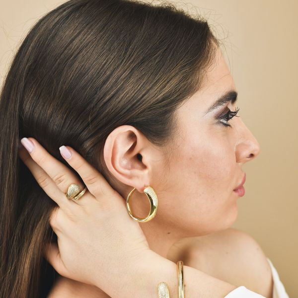 Anello donna Boccadamo contrariè color oro KAN016D