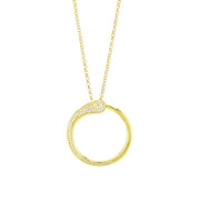 Colllana donna Boccadamo CALEIDA color oro con zirconi KGR037D
