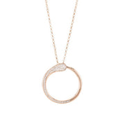 Collana donna Boccadamo CALEIDA color oro rosa con zirconi KGR037RS