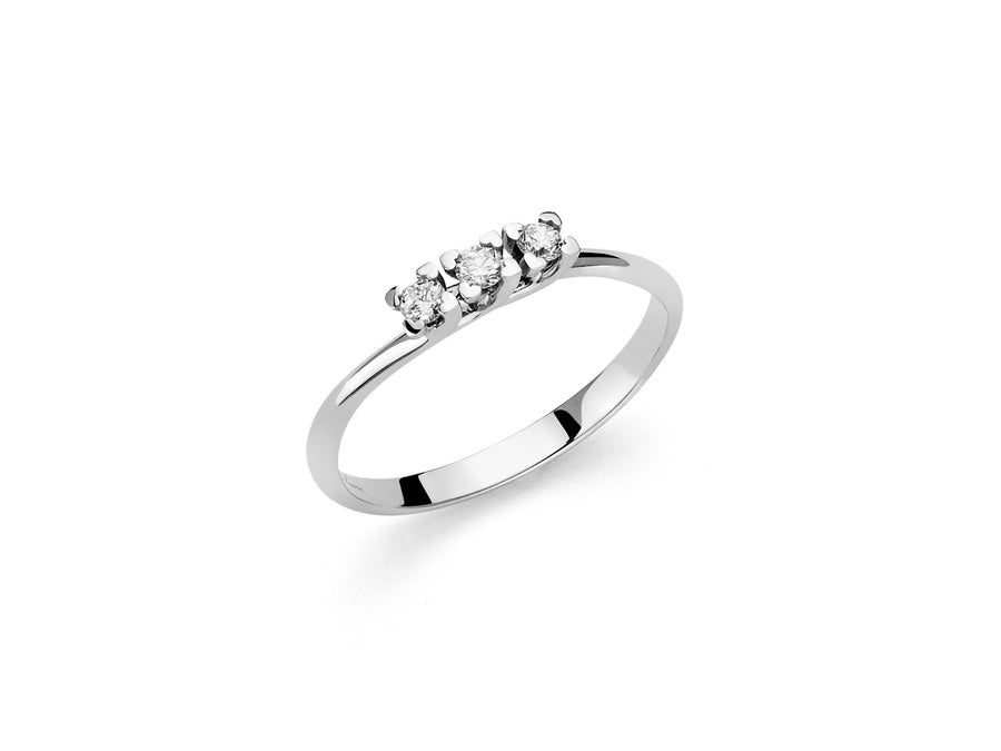 Anello donna Miluna in oro 18 Kt con diamanti TRILOGY LID3299-015G7