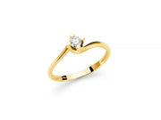 Anello donna Miluna in oro giallo 18 Kt con Diamante LID5180G-015