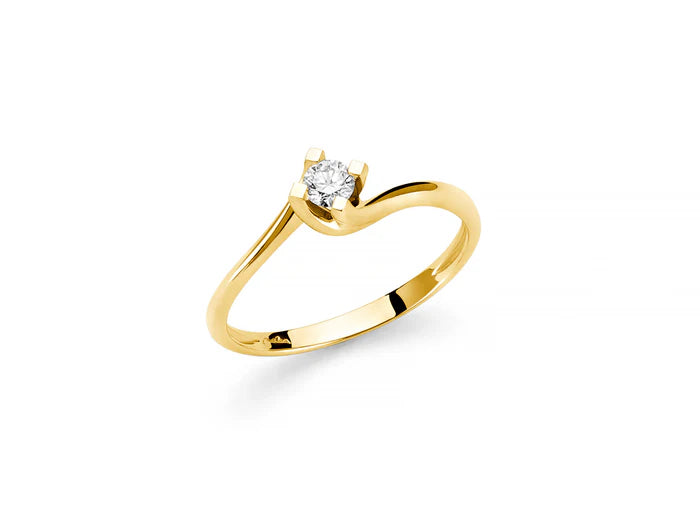 Anello donna Miluna in oro giallo 18 Kt con Diamante LID5180G-015