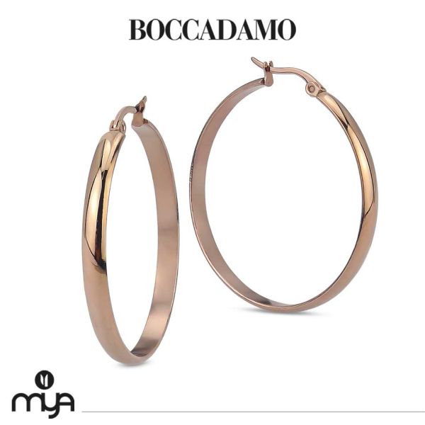 Orecchini donna Boccadamo Mya Creole placcate oro rosa LK/OR021