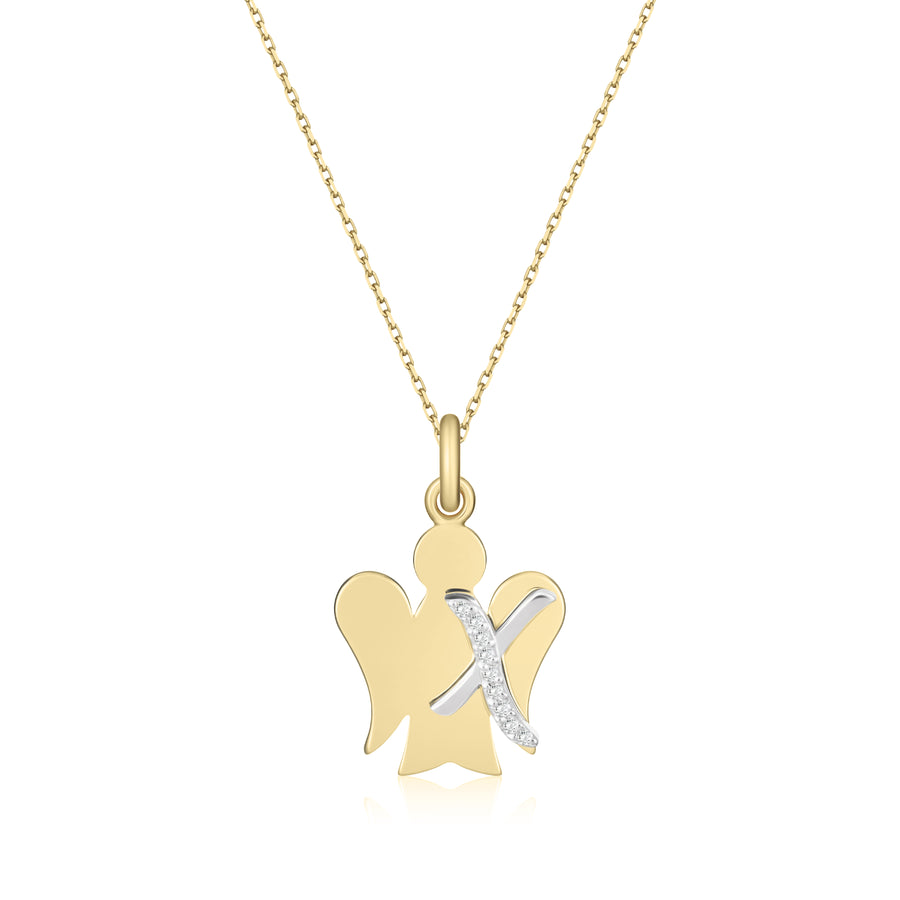 Collana donna Roberto Giannotti in oro 9 Kt e diamanti NKT700