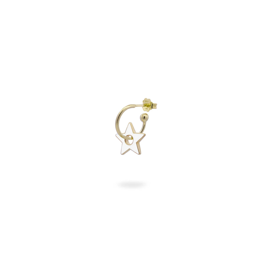 Orecchino donna Rue des Mille in argento 925 con stella OR-023 CER BI AU