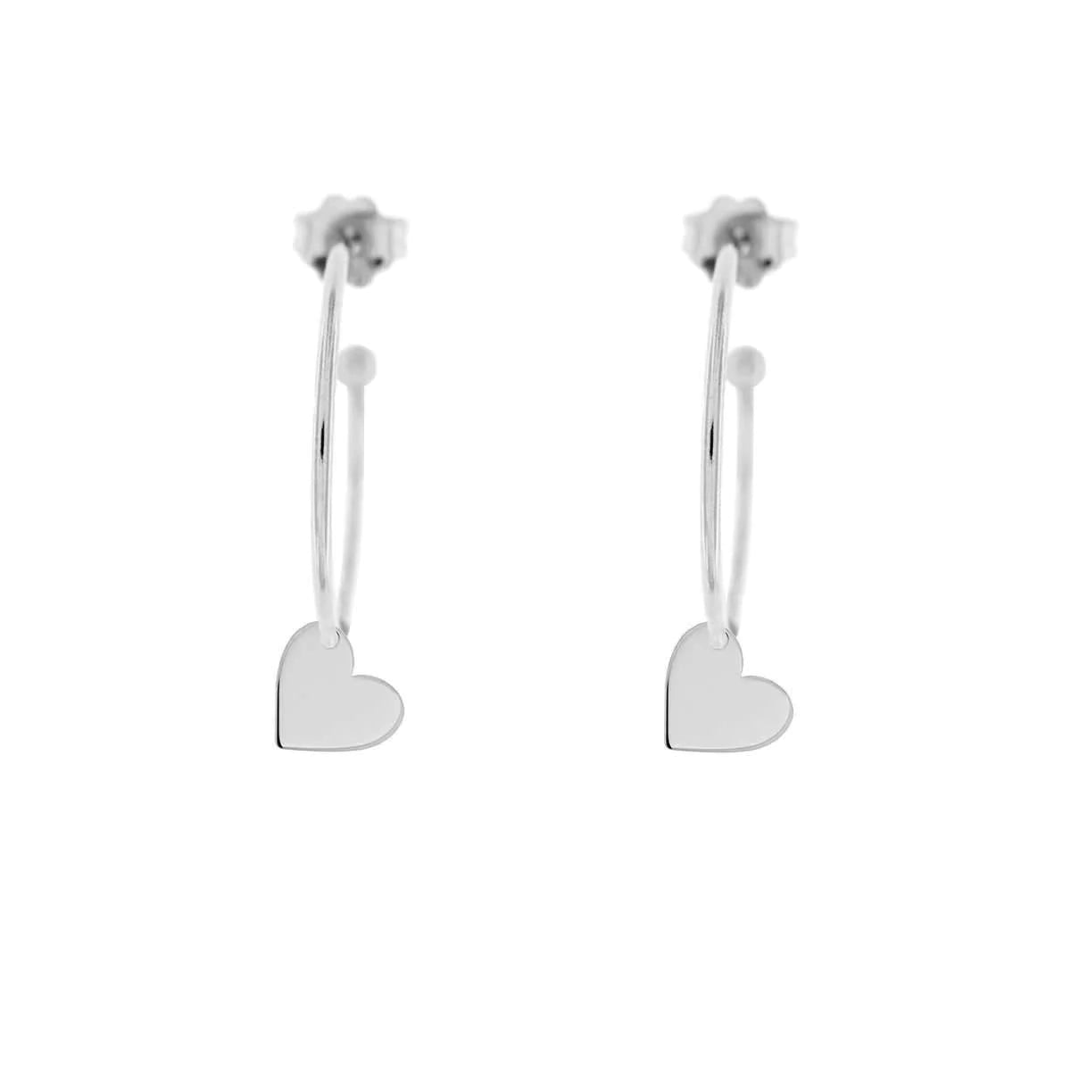 Orecchini donna Rue des Mille in argento Cerchio con ciondolo Cuore OR – PERSICO GIOIELLI Orecchini donna Rue des Mille in argento Cerchio con ciondolo Cuore OR – PERSICO GIOIELLI