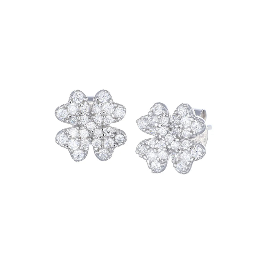 Orecchini donna Amen in argento 925 QUADRIFOGLIO ORQBBZ3