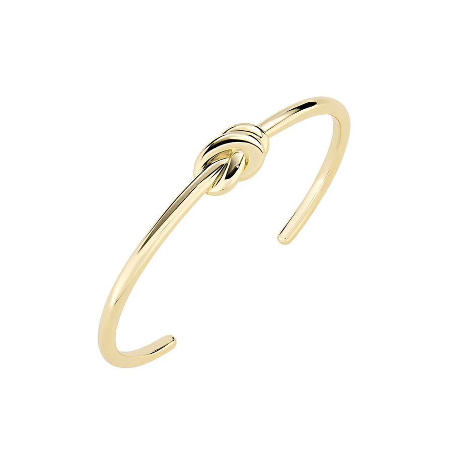 Bracciale Rigido Nodo d'Amore in Ottone OTBRNOAMG