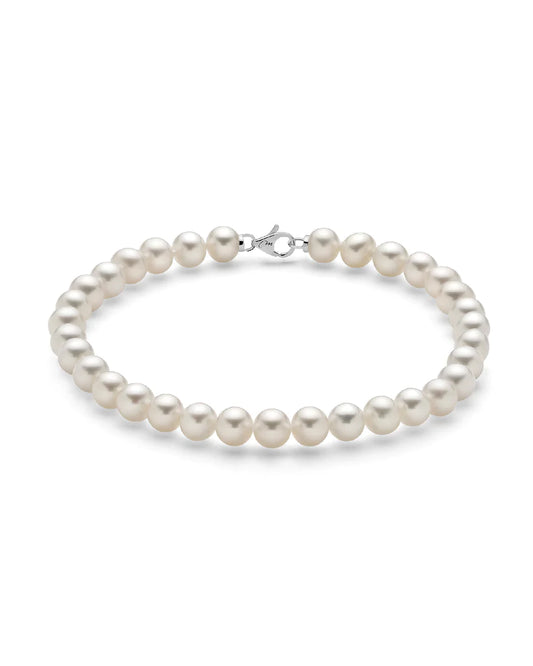 Bracciale donna Miluna in oro bianco con perle PBR1675V