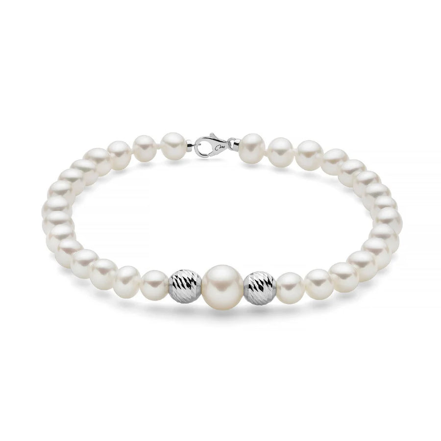 Bracciale donna Miluna in oro 9 Kt e perle PBR3514BX