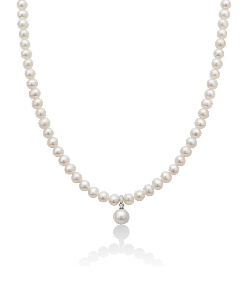 Collana donna Miluna in oro 18 Kt con perla PCL5528V