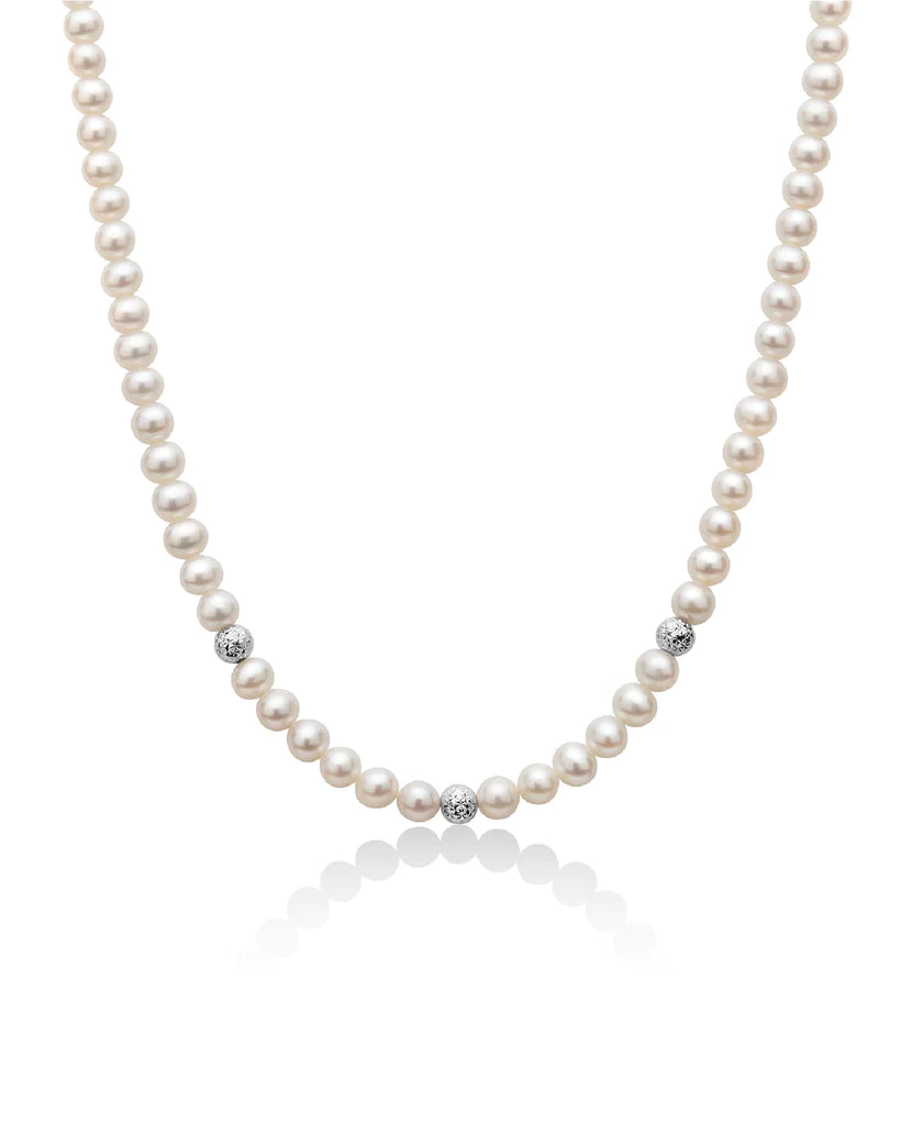 Collana donna Miluna oro 18 Kt con perle PCL6111