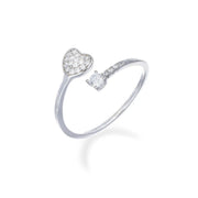 Anello donna Amen in argento 925 CUORE RPHBBZ