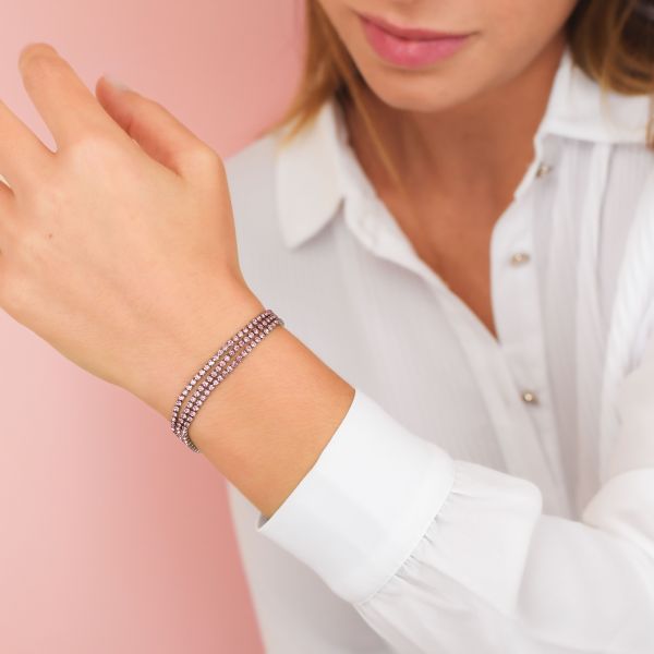 Bracciale donna Boccadamo Mya in acciaio SV/BR46