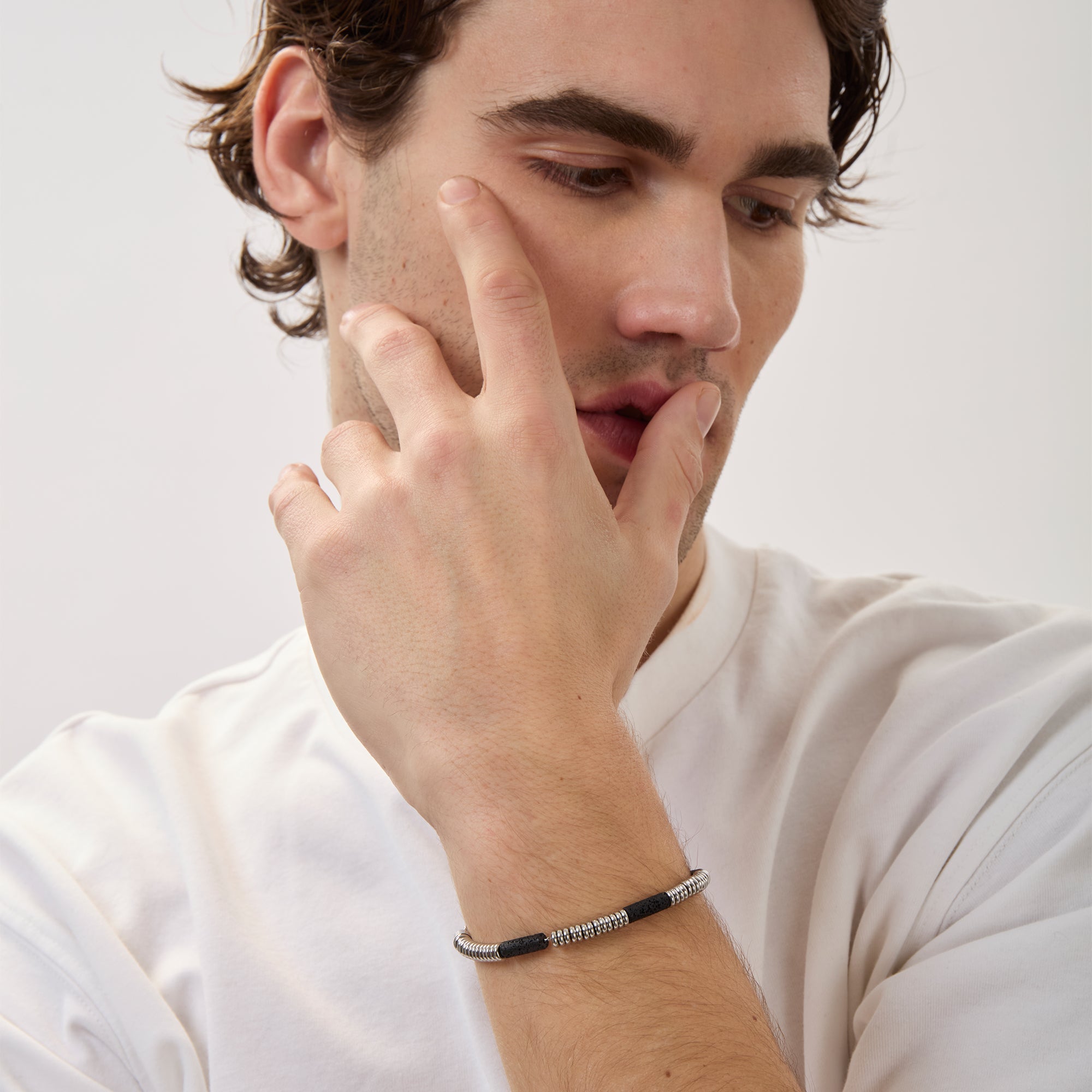 Bracciale uomo Breil in acciaio Fusion TJ3875