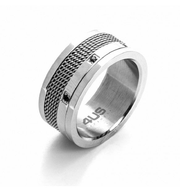 Anello uomo 4US Cesare Paciotti in acciaio 4UAN5167