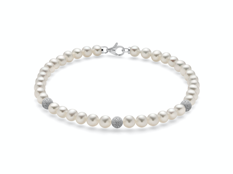 Bracciale donna Miluna oro 18 Kt con perle PBR836BV