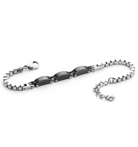 Bracciale uomo 4US Cesare Paciotti BLACK TRIS 4UBR3812
