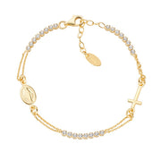 Bracciale donna Amen in argento 925 CROCE BRCRMIGBZ3