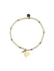 Bracciale donna Rue des Mille in argento con perle e soggetto cuore BR-SOGPE CUO