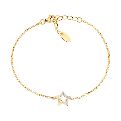 Bracciale donna Amen Stella in argento 925 dorato BRSTSTGBZ