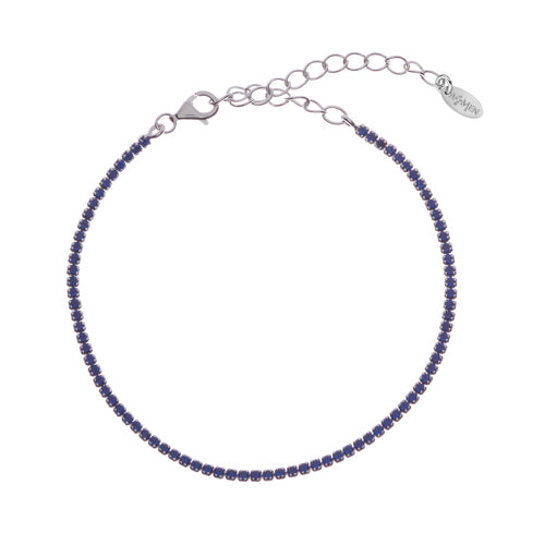 Bracciale Tennis Amen in argento 925 e zirconi blu BT1BBL17
