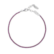 Bracciale Tennis Amen in argento 925 con zirconi Fucsia BT1BR17