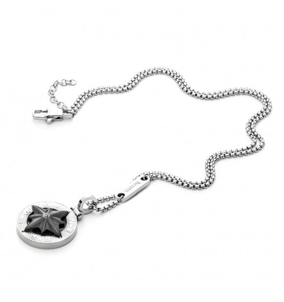Collana uomo 4US Cesare Paciotti STEEL E BLACK PVD 4UCL4984