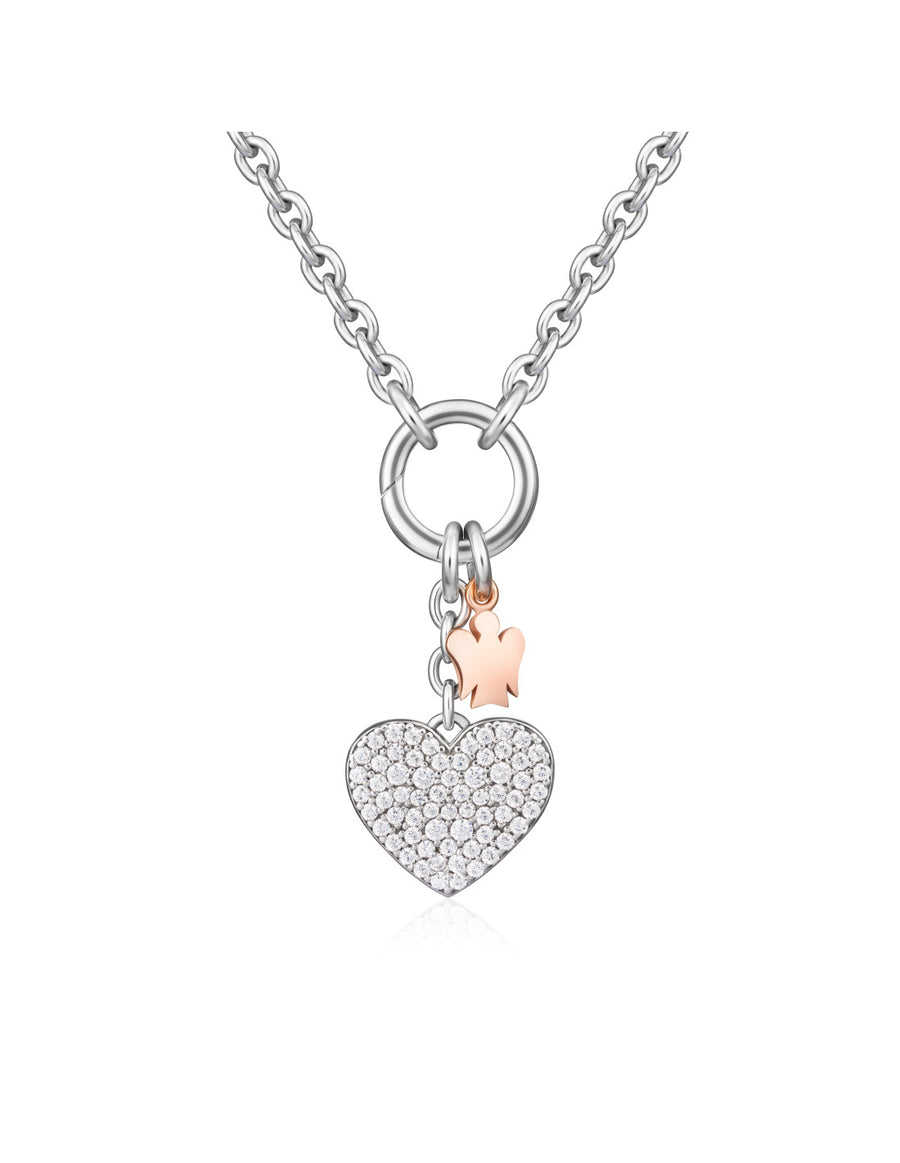 Collana donna Roberto Giannotti con Cuore e Angeli GIA439