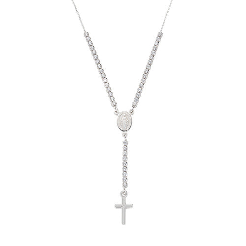 Collana donna Amen in argento 925 CROCE CLCRMIBBZ4