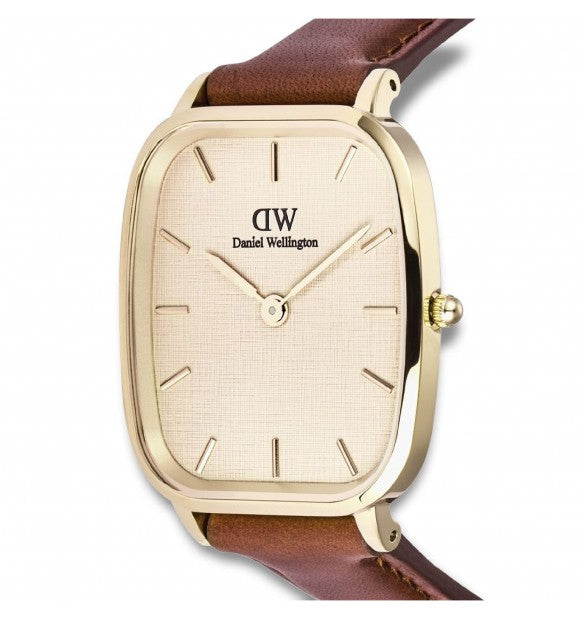 Orologio uomo Daniel Wellington Marlon St Mawes Linen Gold DW00100839