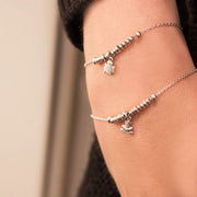 Bracciale donna Rue des Mille in argento con micro anelli e soggetto Ranocchio BR-002 1SOG RAN