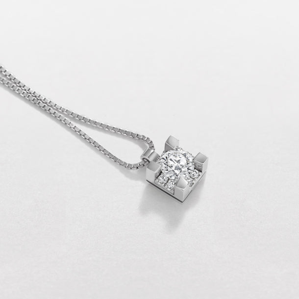 Collana donna Giorgio Visconti in oro bianco 18 Kt e diamanti GB39401A