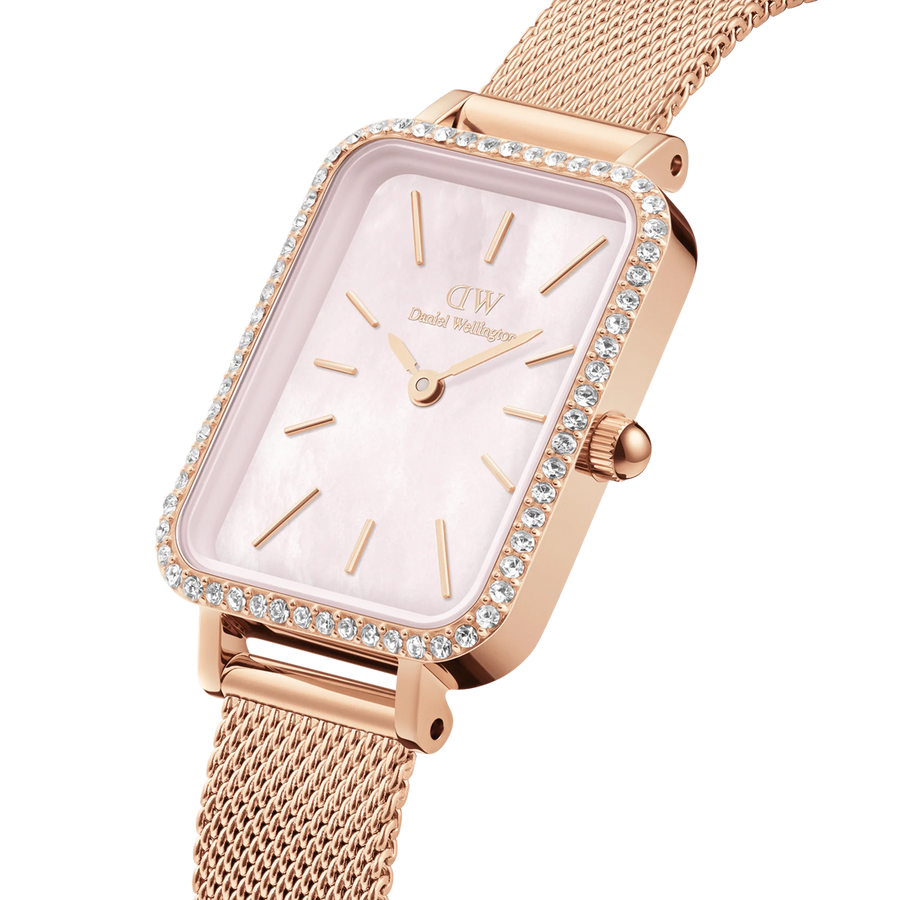 Orologio donna Daniel Wellington QUADRO LUMINE BEZEL MELROSE PINK MOP DW00100669