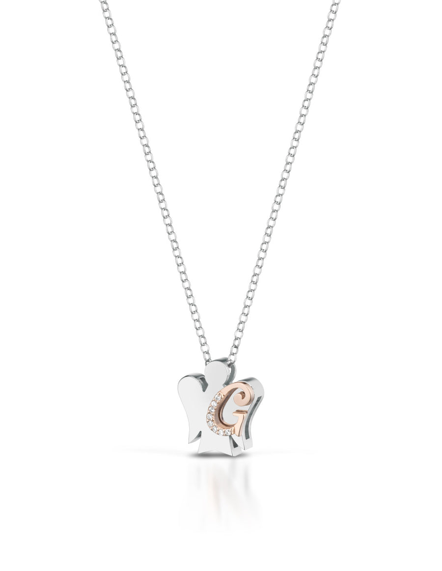 Collana donna Roberto Giannotti con Angelo e Lettera GIA500G