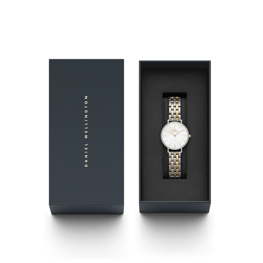 Orologio donna Daniel Wellington PETITE LUMINE BEZEL 5-LINK TWO-TONE MOP DW00100665