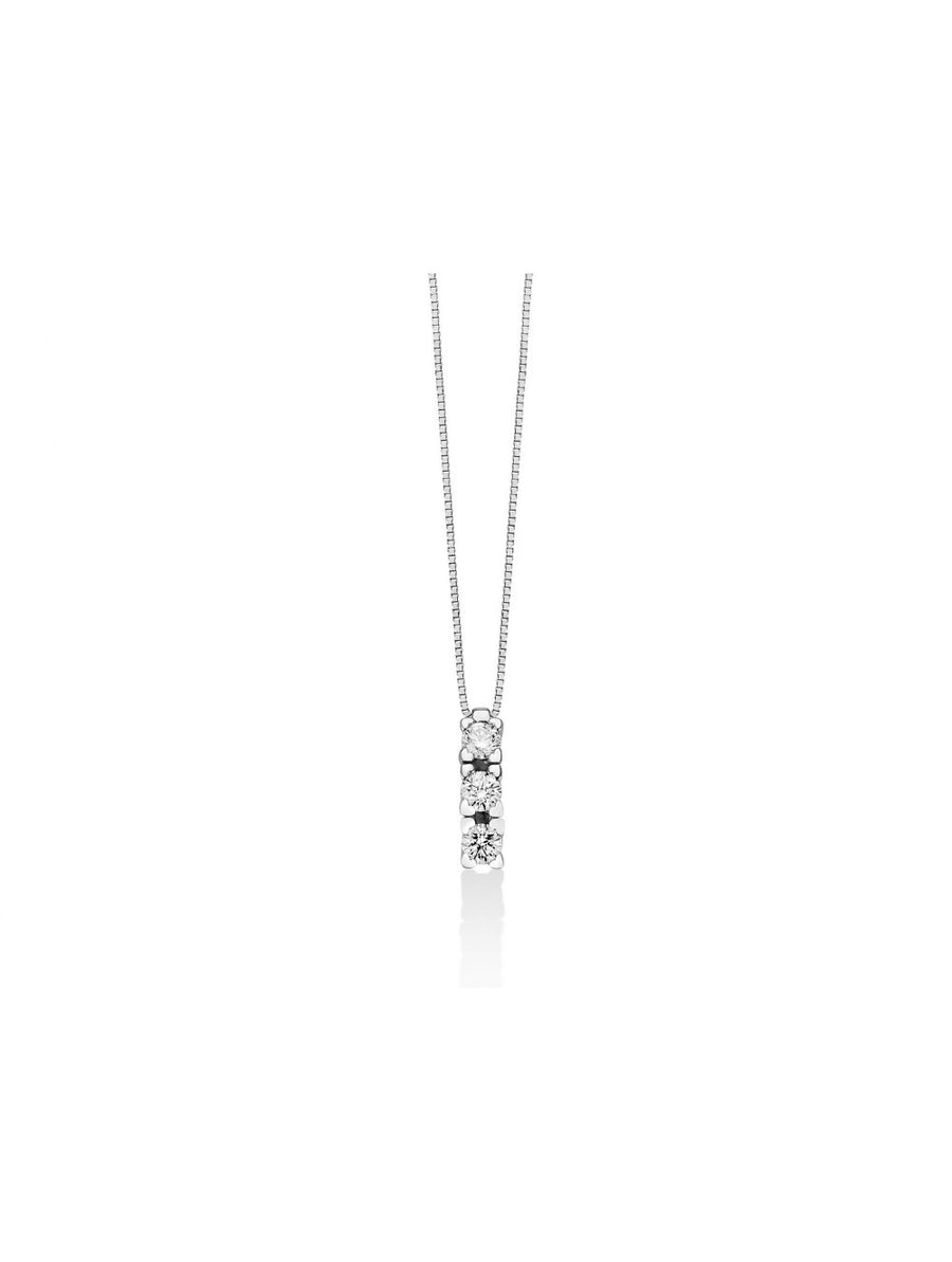 Collana donna Miluna oro 18 Kt con diamanti TRILOGY CLD4136-024G7