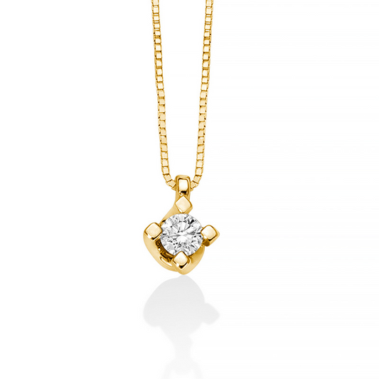 Collana donna Miluna in oro giallo 18 Kt con Diamante CLD5065G-014