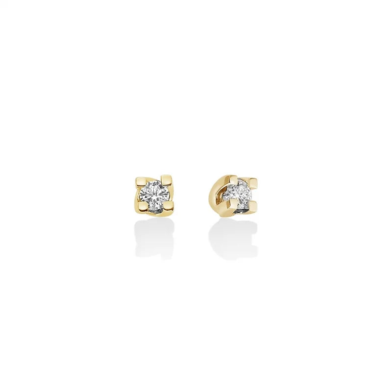 Orecchini donna Miluna in oro giallo 18 Kt e Diamanti ERD5068G-014
