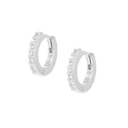 Orecchini Cerchio Amen in argento 925 con zirconi bianchi ET1BB