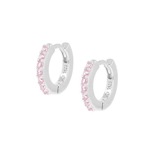 Orecchini Cerchio Amen in argento 925 e zirconi ET1BMA