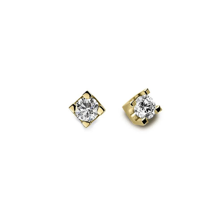 Orecchini donna Orogioia in oro giallo 375 con diamanti OOL12403