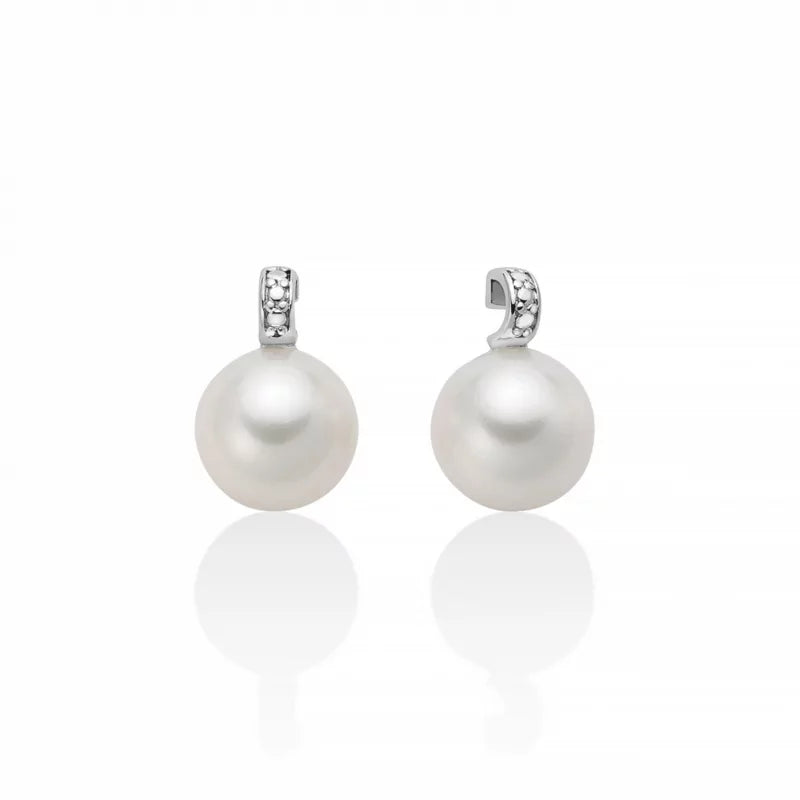 Orecchini donna Miluna in oro bianco 18 Kt e Perle PER2666