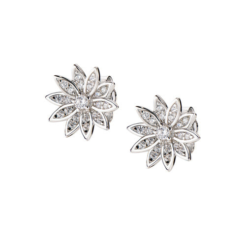 Orecchini donna Amen in argento 925 Fiore di Loto ELOBBZ