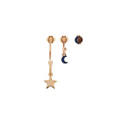 Orecchini donna Rue des Mille in argento 3 Pezzi Stella - Luna - Luna ORZ-3PZ C5 RSA
