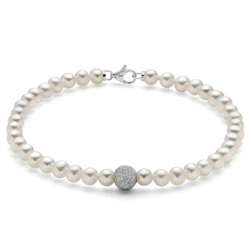 Bracciale donna Miluna in oro 18 Kt e perle PBR893V